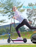 SMART TabbyBoo Trotineta electrica pentru copii originala GentleKids PRO NegruAlbastru calitate superioara 2 roti de 5.5 inch 10 kmh
