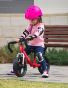 SMART TRIKE Bicicleta copii fara pedale Balance Bike Folding SmarTrike Red pliabila de la 2 ani roti din cauciuc EVA scaun si ghidon ajustabile pe inaltime manere din material moale