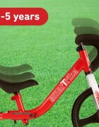 SMART TRIKE Bicicleta copii fara pedale Balance Bike Folding SmarTrike Red pliabila de la 2 ani roti din cauciuc EVA scaun si ghidon ajustabile pe inaltime manere din material moale