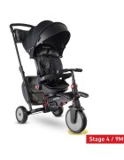SMART TRIKE Tricicleta pentru copii 7 in 1 STR7 Urban Black ultrapliabila dotata cu roti Eva si scaun rabatabil de la 6 luni sistem patentat cu tehnologie Touch Steering sistem franare si certificare de carucior