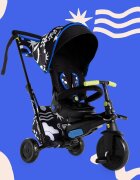 SMART TRIKE Tricicleta pentru copii Kelly Anna-Explore 6 in 1 ultrapliabila cu sistem de ghidare Touch Steering scaun reglabil si rabatabil suport pentru picioare roti din cauciuc Eva cu amortizoare