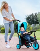 SMART TRIKE Tricicleta pentru copii STR3 Albastru 6 in 1 ultrapliabila dotata cu frana scaun rabatabil sistem patentat cu tehnologie Touch Steering varsta 10 luni+