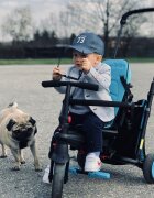 SMART TRIKE Tricicleta pentru copii STR3 Albastru 6 in 1 ultrapliabila dotata cu frana scaun rabatabil sistem patentat cu tehnologie Touch Steering varsta 10 luni+