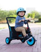 SMART TRIKE Tricicleta pentru copii STR3 Albastru 6 in 1 ultrapliabila dotata cu frana scaun rabatabil sistem patentat cu tehnologie Touch Steering varsta 10 luni+