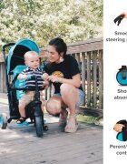 SMART TRIKE Tricicleta pentru copii STR3 Albastru 6 in 1 ultrapliabila dotata cu frana scaun rabatabil sistem patentat cu tehnologie Touch Steering varsta 10 luni+