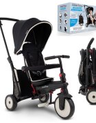 SMART TRIKE Tricicleta pentru copii STR3 Negru 6 in 1 ultrapliabila dotata cu frana scaun rabatabil sistem patentat cu tehnologie Touch Steering varsta 10 luni+
