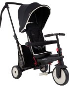 SMART TRIKE Tricicleta pentru copii STR3 Negru 6 in 1 ultrapliabila dotata cu frana scaun rabatabil sistem patentat cu tehnologie Touch Steering varsta 10 luni+