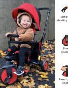 SMART TRIKE Tricicleta pentru copii STR3 Rosu 6 in 1 ultrapliabila dotata cu frana scaun rabatabil sistem patentat cu tehnologie Touch Steering varsta 10 luni+