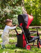 SMART TRIKE Tricicleta pentru copii STR3 Rosu 6 in 1 ultrapliabila dotata cu frana scaun rabatabil sistem patentat cu tehnologie Touch Steering varsta 10 luni+