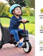 SMART TRIKE Tricicleta pentru copii STR3 Roz 6 in 1 ultrapliabila dotata cu frana scaun rabatabil sistem patentat cu tehnologie Touch Steering varsta 10 luni+