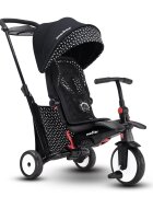 SMART TRIKE Tricicleta pentru copii STR5 BlackWhite 7 in 1 ultrapliabila dotata cu frana scaun rabatabil de la 6 luni sistem patentat cu tehnologie Touch Steering