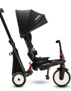 SMART TRIKE Tricicleta pentru copii STR5 BlackWhite 7 in 1 ultrapliabila dotata cu frana scaun rabatabil de la 6 luni sistem patentat cu tehnologie Touch Steering