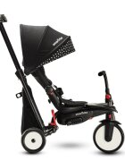 SMART TRIKE Tricicleta pentru copii STR5 BlackWhite 7 in 1 ultrapliabila dotata cu frana scaun rabatabil de la 6 luni sistem patentat cu tehnologie Touch Steering