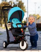 SMART TRIKE Tricicleta pentru copii STR5 Elephant 7 in 1 pliabila dotata cu frana scaun rabatabil sistem patentat Touch Steering si cu certificare de carucior varsta 9 luni+