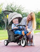 SMART TRIKE Tricicleta pentru copii STR5 Gri 7 in 1 ultrapliabila dotata cu frana scaun rabatabil de la 6 luni sistem patentat cu tehnologie Touch Steering