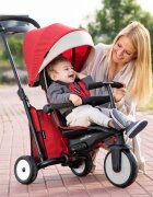 SMART TRIKE Tricicleta pentru copii STR5 Rosu 7 in 1 ultrapliabila dotata cu frana scaun rabatabil de la 6 luni sistem patentat cu tehnologie Touch Steering