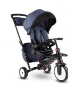 SMART TRIKE Tricicleta pentru copii STR7 Jeans 7 in 1 ultrapliabila spatar reglabil sistem patentat Touch Steering roti din cauciuc cu functie de absorbire a socurilor varsta 6 luni+