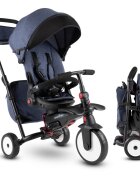 SMART TRIKE Tricicleta pentru copii STR7 Jeans 7 in 1 ultrapliabila spatar reglabil sistem patentat Touch Steering roti din cauciuc cu functie de absorbire a socurilor varsta 6 luni+