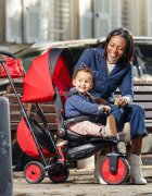 SMART TRIKE Tricicleta pentru copii STR7 Rosu 7 in 1 ultrapliabila spatar reglabil sistem patentat Touch Steering roti din cauciuc cu functie de absorbire a socurilor varsta 6 luni+