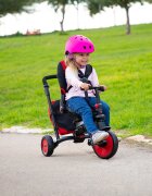 SMART TRIKE Tricicleta pentru copii STR7 Rosu 7 in 1 ultrapliabila spatar reglabil sistem patentat Touch Steering roti din cauciuc cu functie de absorbire a socurilor varsta 6 luni+