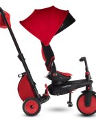 SMART TRIKE Tricicleta pentru copii STR7 Rosu 7 in 1 ultrapliabila spatar reglabil sistem patentat Touch Steering roti din cauciuc cu functie de absorbire a socurilor varsta 6 luni+