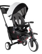 SMART TRIKE Tricicleta pentru copii STR7 Vibe Grey ultrapliabila spatar reglabil roti din cauciuc eva frana sistem patentat Touch Steering varsta 6 luni+
