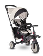 SMART TRIKE Tricicleta pentru copii STR7 Warm Grey 7 in 1 ultrapliabila spatar reglabil sistem patentat Touch Steering roti din cauciuc cu functie de absorbire a socurilor varsta 6 luni+