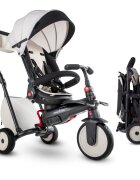SMART TRIKE Tricicleta pentru copii STR7 Warm Grey 7 in 1 ultrapliabila spatar reglabil sistem patentat Touch Steering roti din cauciuc cu functie de absorbire a socurilor varsta 6 luni+