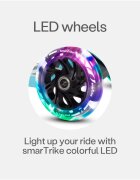 SMART TRIKE Trotineta cu scaun SmarTrike T1 albastru cu luminite si gentuta