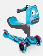 SMART TRIKE Trotineta cu scaun SmarTrike T1 albastru cu luminite si gentuta