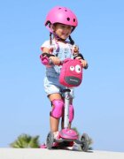 SMART TRIKE Trotineta cu scaun SmarTrike T1 roz cu luminite si gentuta
