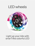 SMART TRIKE Trotineta cu scaun SmarTrike T1 roz cu luminite si gentuta