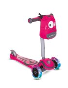 SMART TRIKE Trotineta cu scaun SmarTrike T1 roz cu luminite si gentuta