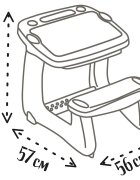 SMOBY Banca scolara Magical Desk cu accesorii