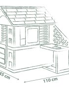 SMOBY Casuta pentru copii Life Nature cu bucatarie