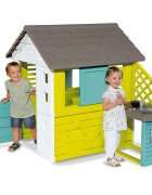 SMOBY Casuta pentru copii Pretty cu bucatarie si 17 accesorii