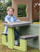 SMOBY Masa de picnic cu doua banci Life pentru casuta verde