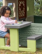 SMOBY Masa de picnic cu doua banci Life pentru casuta verde