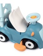 SMOBY Masinuta copii de impins Maestro blue recomandata copiilor de la 6 pana la 36 luni protectie impotriva rasturnarii roti silentioase compartiment pentru depozitare jucarii