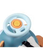 SMOBY Masinuta copii de impins Maestro blue recomandata copiilor de la 6 pana la 36 luni protectie impotriva rasturnarii roti silentioase compartiment pentru depozitare jucarii