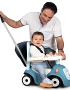 SMOBY Masinuta copii de impins Maestro blue recomandata copiilor de la 6 pana la 36 luni protectie impotriva rasturnarii roti silentioase compartiment pentru depozitare jucarii