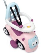 SMOBY Masinuta copii de impins Maestro pink recomandata copiilor de la 6 pana la 36 luni protectie impotriva rasturnarii roti silentioase compartiment pentru depozitare jucarii
