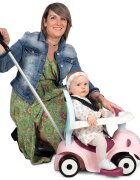 SMOBY Masinuta copii de impins Maestro pink recomandata copiilor de la 6 pana la 36 luni protectie impotriva rasturnarii roti silentioase compartiment pentru depozitare jucarii