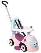 SMOBY Masinuta copii de impins Maestro pink recomandata copiilor de la 6 pana la 36 luni protectie impotriva rasturnarii roti silentioase compartiment pentru depozitare jucarii
