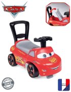 SMOBY Masinuta copii fara pedale Cars recomandata copiilor de la 10 luni spatar cu functia de impingere roti din plastic spumat spatiu de depozitare jucarii