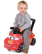 SMOBY Masinuta copii fara pedale Cars recomandata copiilor de la 10 luni spatar cu functia de impingere roti din plastic spumat spatiu de depozitare jucarii