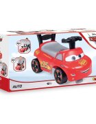 SMOBY Masinuta copii fara pedale Cars recomandata copiilor de la 10 luni spatar cu functia de impingere roti din plastic spumat spatiu de depozitare jucarii
