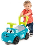 SMOBY Masinuta copii Ride-On Auto blue de la 10 luni cu roti din plastic spumat si spatiu depozitare sub scaun