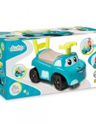 SMOBY Masinuta copii Ride-On Auto blue de la 10 luni cu roti din plastic spumat si spatiu depozitare sub scaun