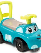 SMOBY Masinuta copii Ride-On Auto blue de la 10 luni cu roti din plastic spumat si spatiu depozitare sub scaun